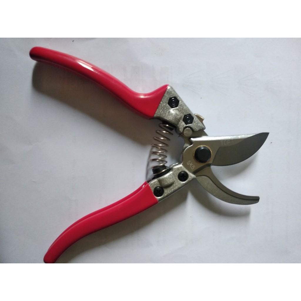 Kéo cắt tỉa cành cây thép SK5 cán đỏ