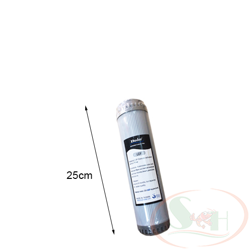 Lõi số 2 than hạt Buder UDF hoạt tính activated carbon filter RO lọc bể thủy sinh cá tép cảnh