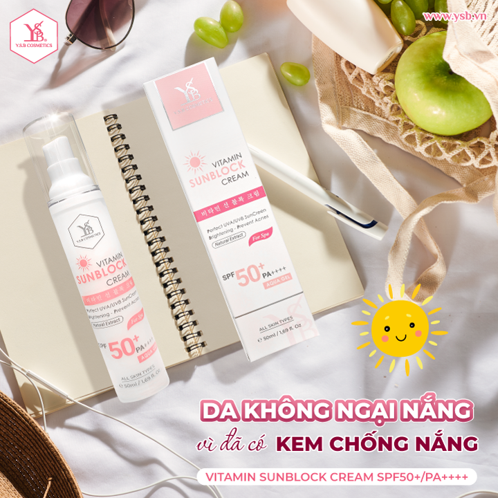 [YSB COSMETICS]  Kem chống nắng VITAMIN SUNBLOCK CREAM SPF50+/PA++++