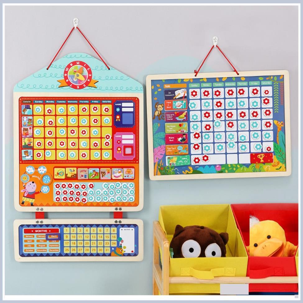 Bảng gỗ khen thưởng, kỷ luật nam châm cho bé- đồ chơi giáo dục