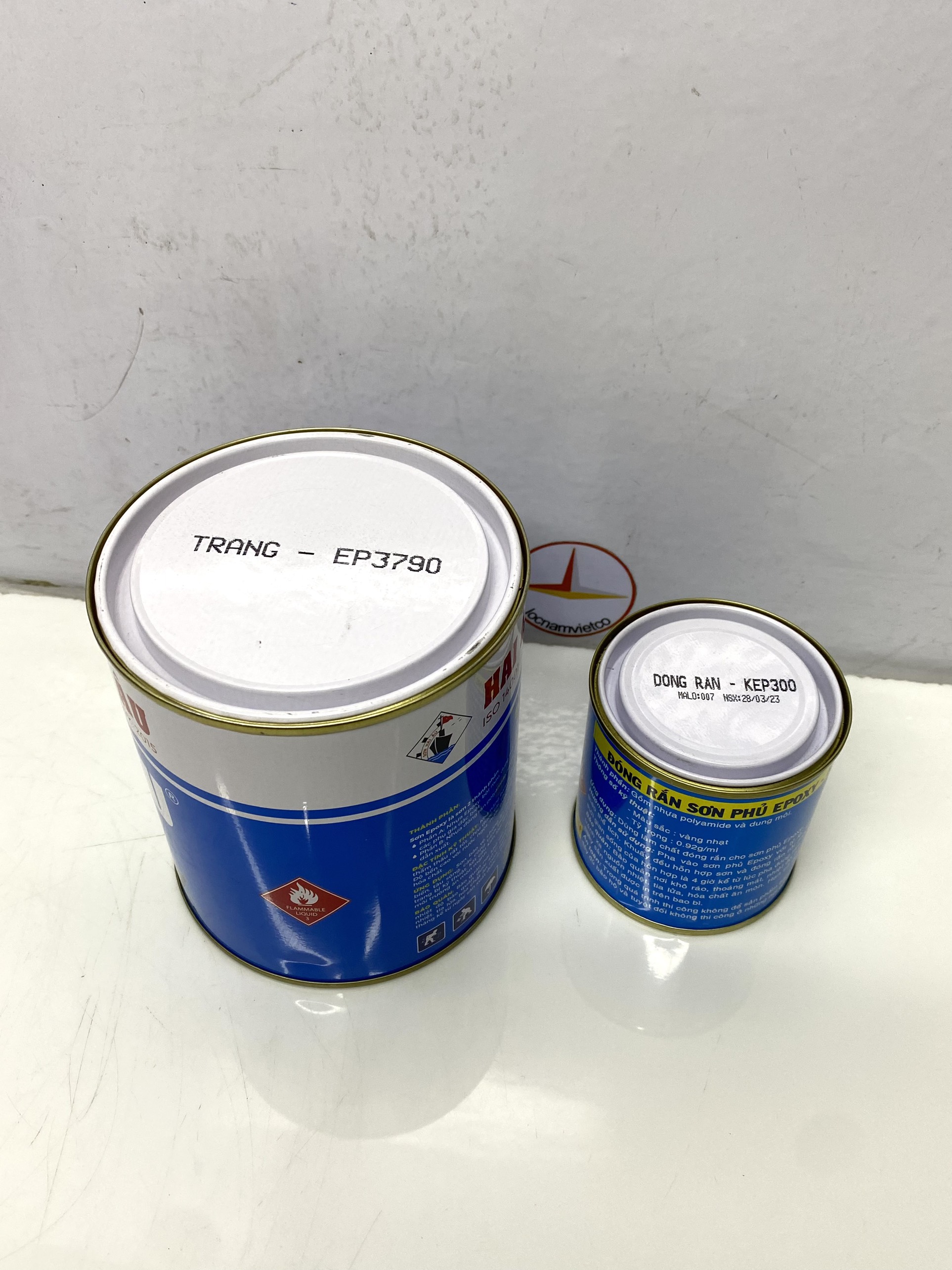 Sơn Epoxy Hải Âu màu trắng EP790 1L/Bộ