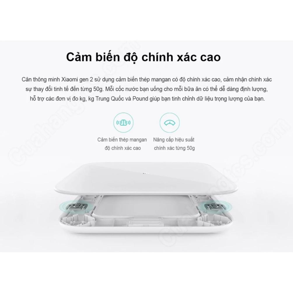 Cân thông minh Xiaomi smart scale2 - Bác Sĩ Gia Đình, Trợ Lý Sức Khỏe - Hàng Chính Hãng