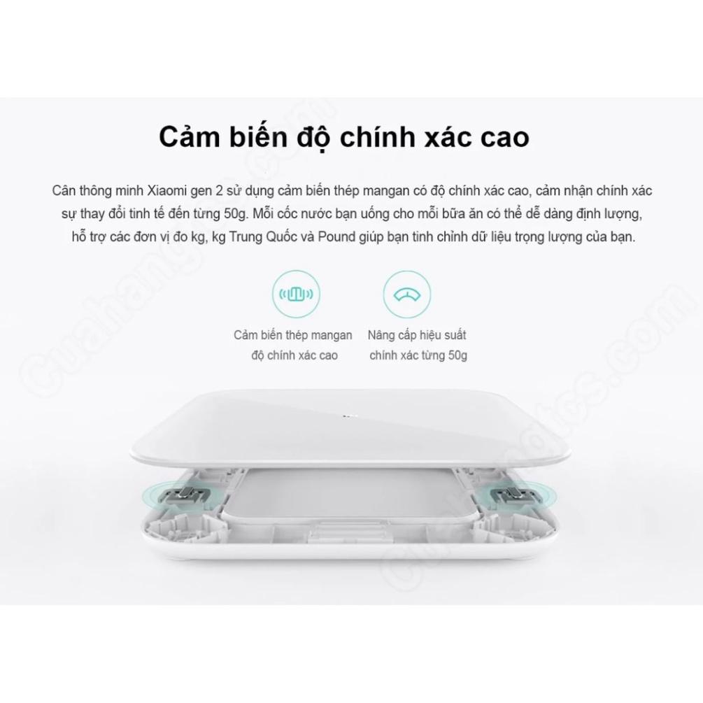 Cân thông minh Xiaomi smart scale2 - Bác Sĩ Gia Đình, Trợ Lý Sức Khỏe - Hàng Chính Hãng