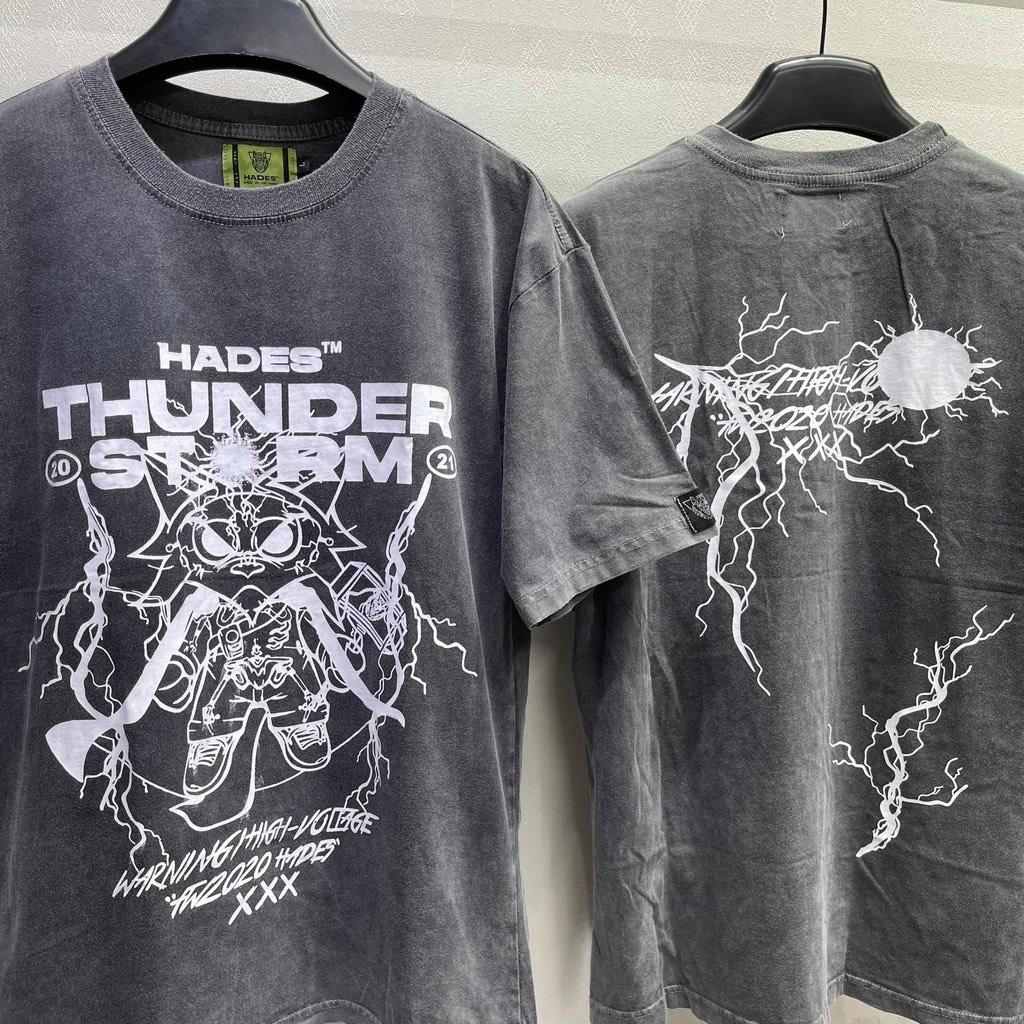 Áo thun unisex tay lỡ THUNDER STORM || Hany shop