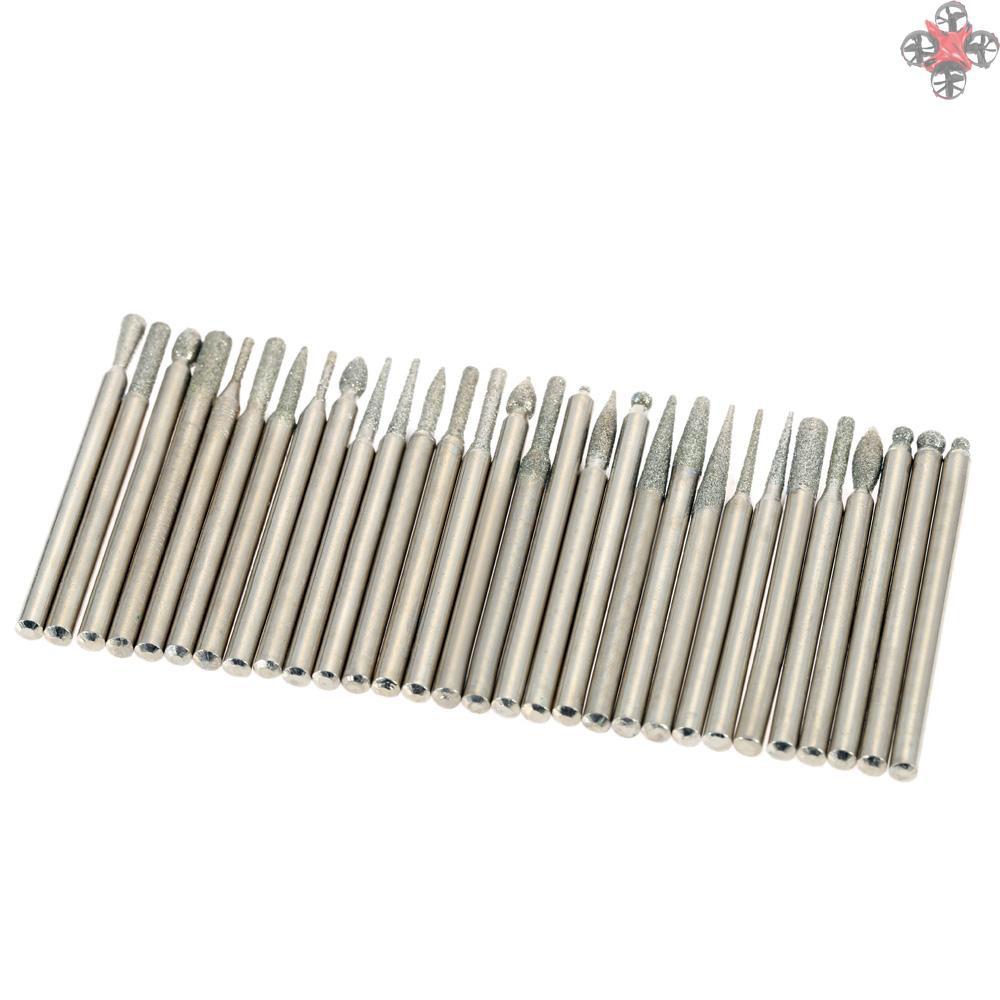 Bộ 30 Đầu Mài Mạ Điện 3mm Cho Máy Mài
