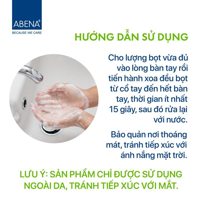 Bọt rửa tay Abena Foam Soap Abena Foam Soap - Nhập khẩu Đan Mạch giúp làm mềm da và diệt khuẩn hiệu quả (Chai 500ml)