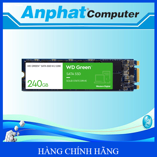 Ổ Cứng SSD WD Green 240GB M.2 2280 WDS240G3G0B - Hàng Chính Hãng