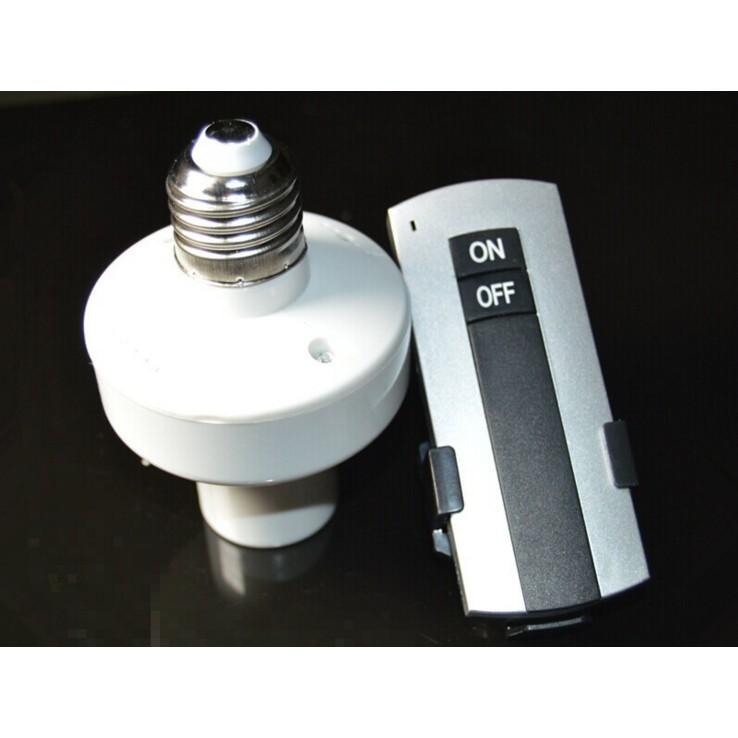 Đui đèn điều khiển từ xa có Remote, Đuôi đèn E27 điều khiển từ xa bằng sóng RF