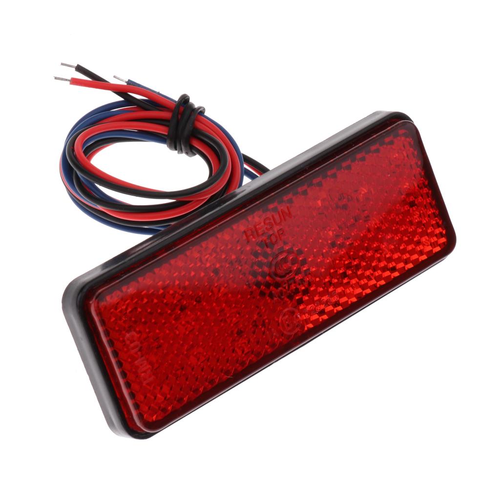 DC 12V 24 SMD LED Reflector Brake Light Turn Signal Warning Lamp For Car Motorcycle SUV RV