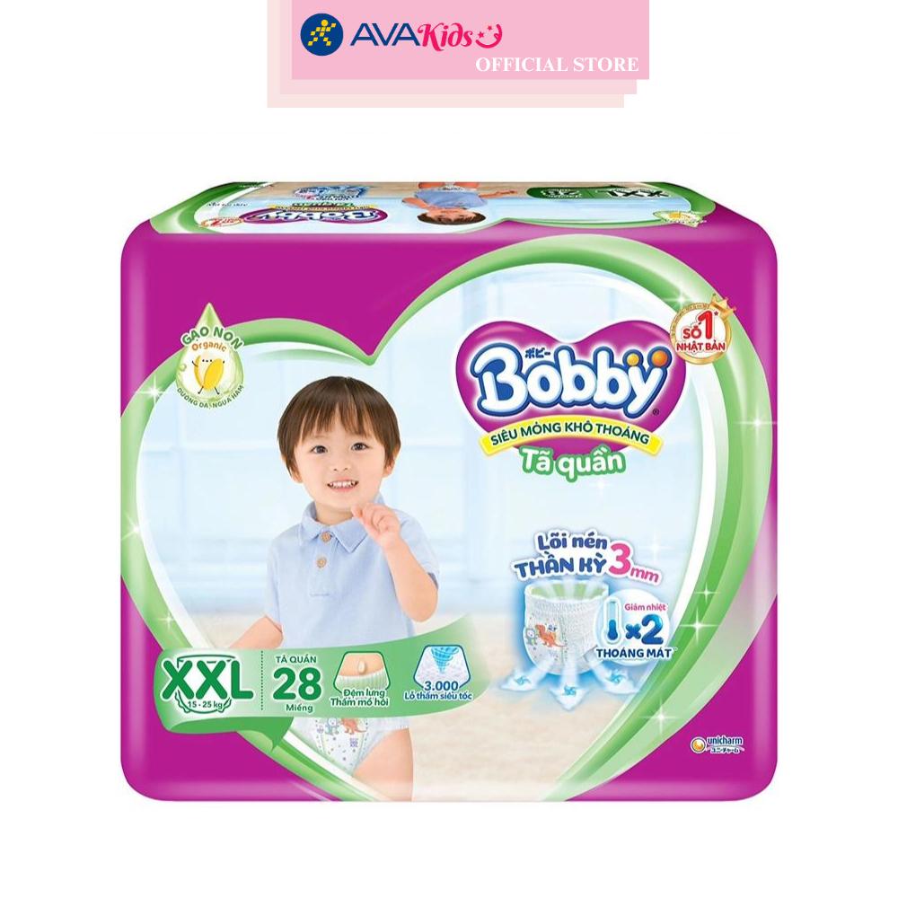 Tã quần Bobby size XXL 28 miếng (15 - 25 kg)