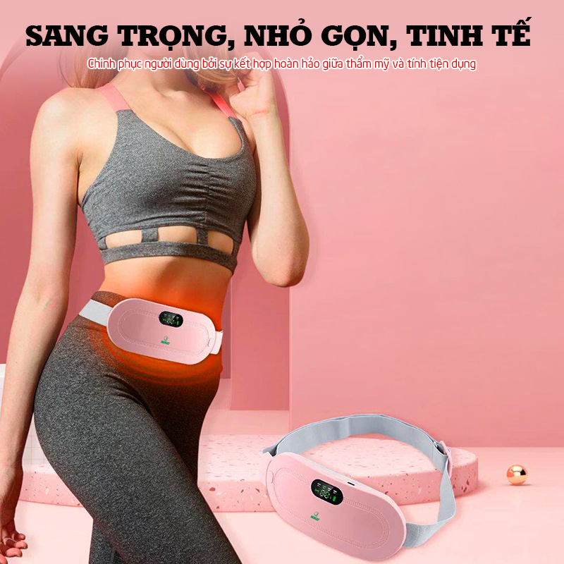 Máy massage bụng Nikio NK-162 - Công nghệ rung thư giãn kết hợp nhiệt sưởi ấm, giảm đau bụng kinh hiệu quả