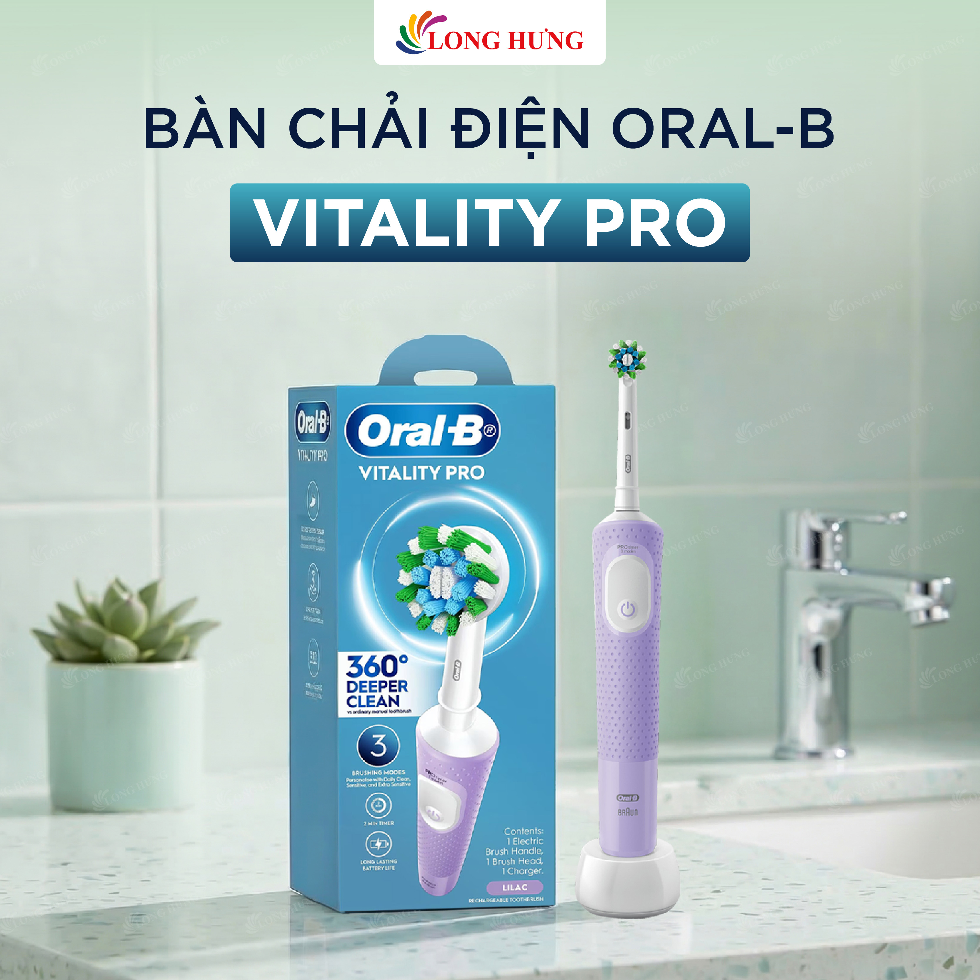 Bàn chải điện Oral-B Vitality Pro - Hàng chính hãng