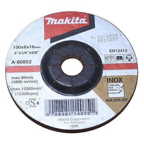Bộ 5 đá mài 100mmx6x16mm Makita D-80852