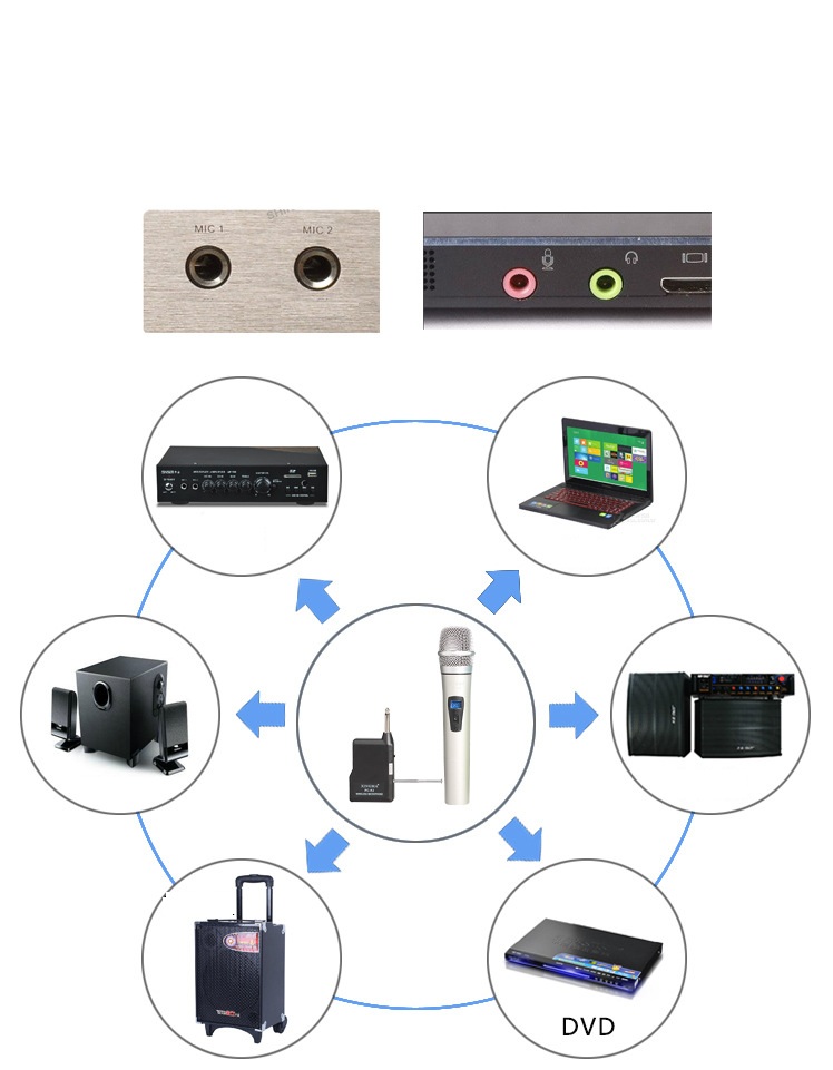 Micro XINGMA k3 Karaoke Không Dây cho Âm Li Loa Kẹo kéo PF128