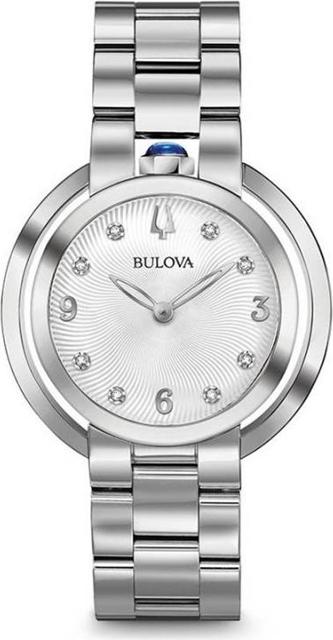 Đồng Hồ Bulova 96P184 Nữ Đính Kim Cương Kính Sapphire 35mm