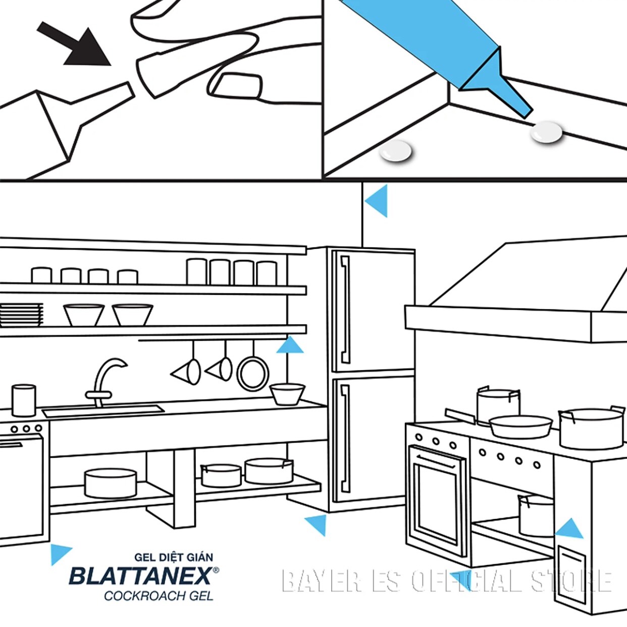 Gel Diệt Gián Blattanex Chính Hãng