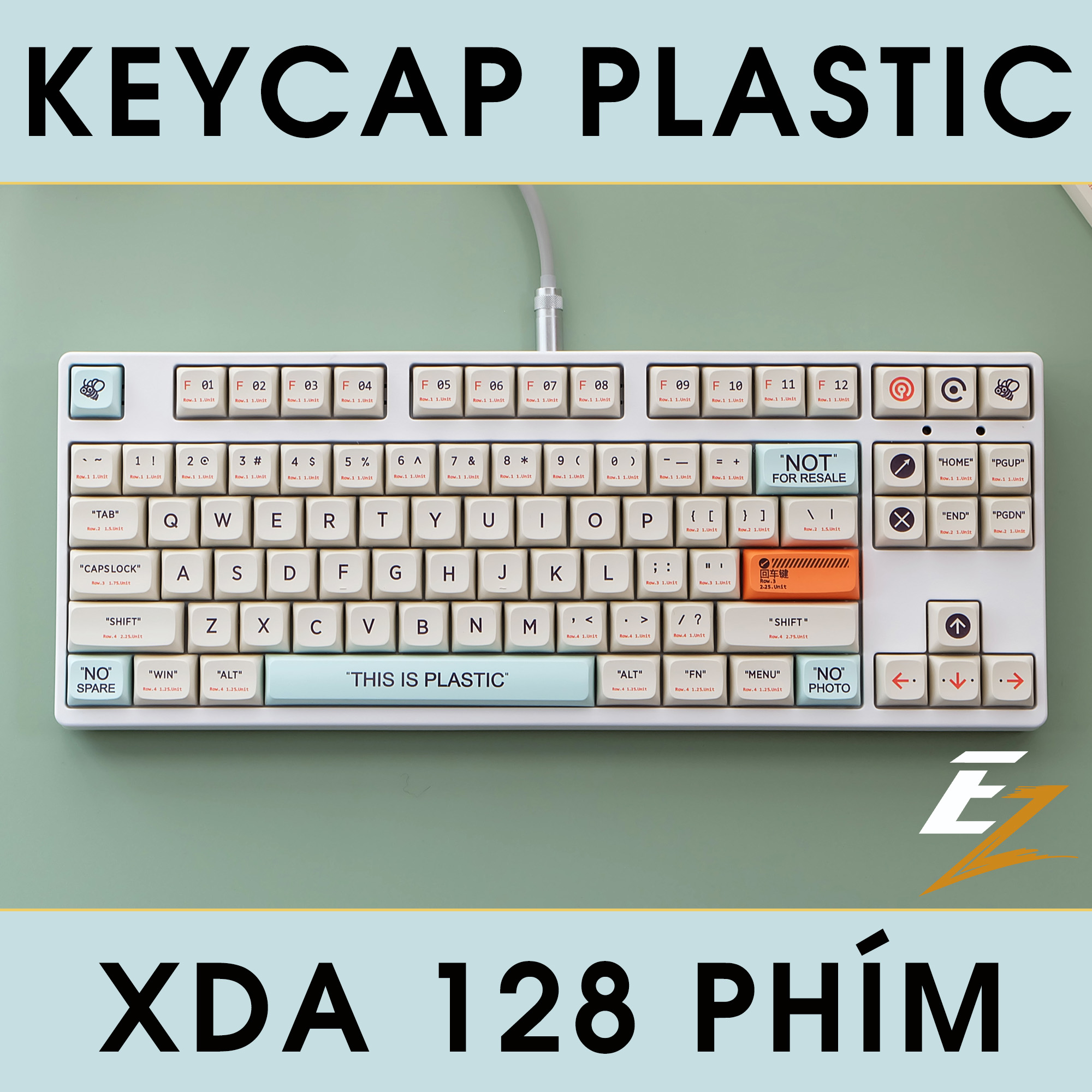 Keycap Cho Bàn Phím Cơ PLASTIC XDA Profile 128 Phím