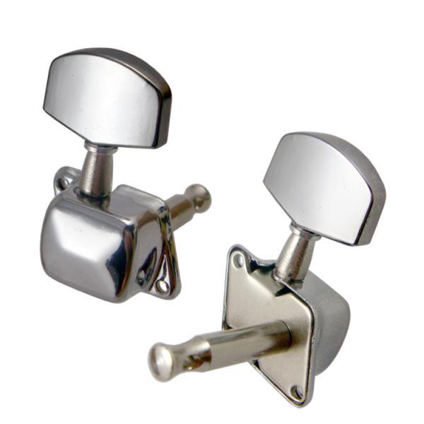 1 Set 6 Pieces Guitar Tuning Pegs Tuner Machine Heads 3L3R Chrome Locking Tuning Keys