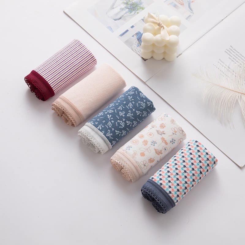 LỐ 10 QUẦN LÓT COTTON HỌA TIẾT CHẤT SIÊU THOÁNG MÃ 0742