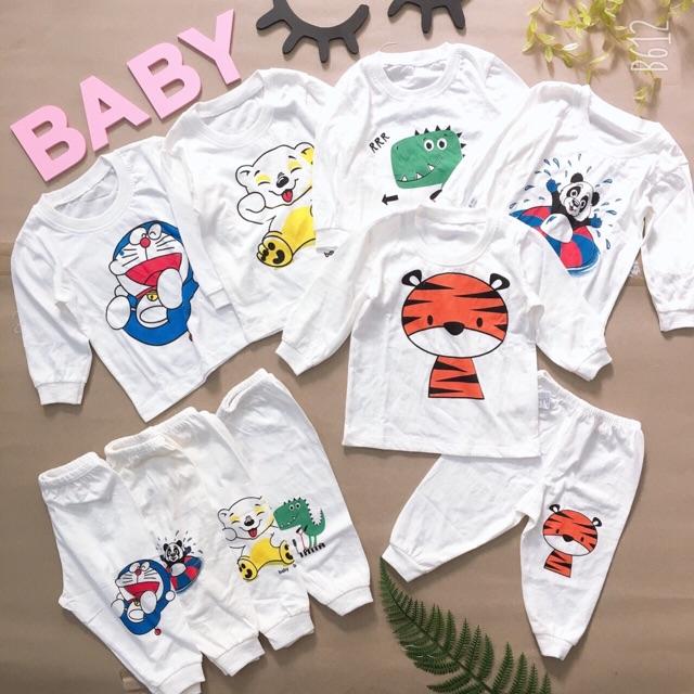 Combo 5 Bộ hoạt hình dài tay Bo008 cho bé