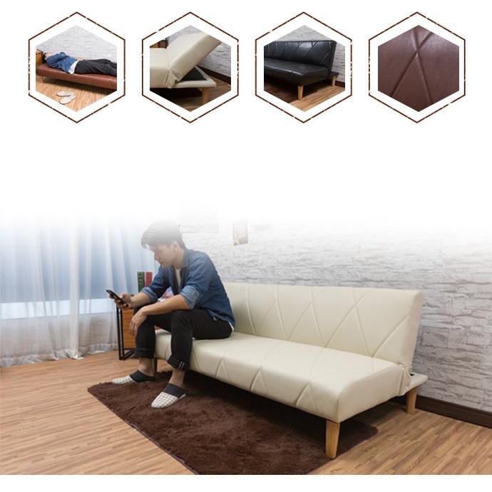 Sofa bed 3 trong 1 Juno sofa màu trắng