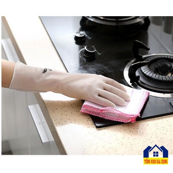 Găng tay cao su siêu dai làm bếp