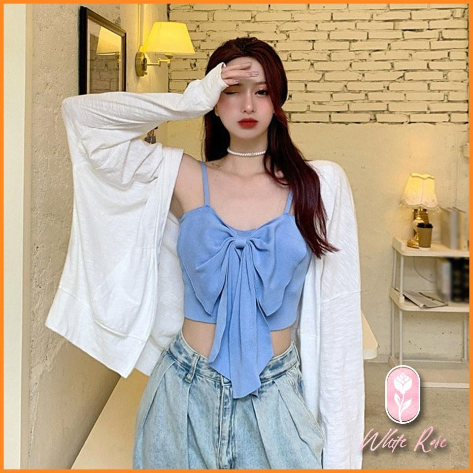 Áo 2 dây phối nơ thời trang quyến rũ dành cho nữ