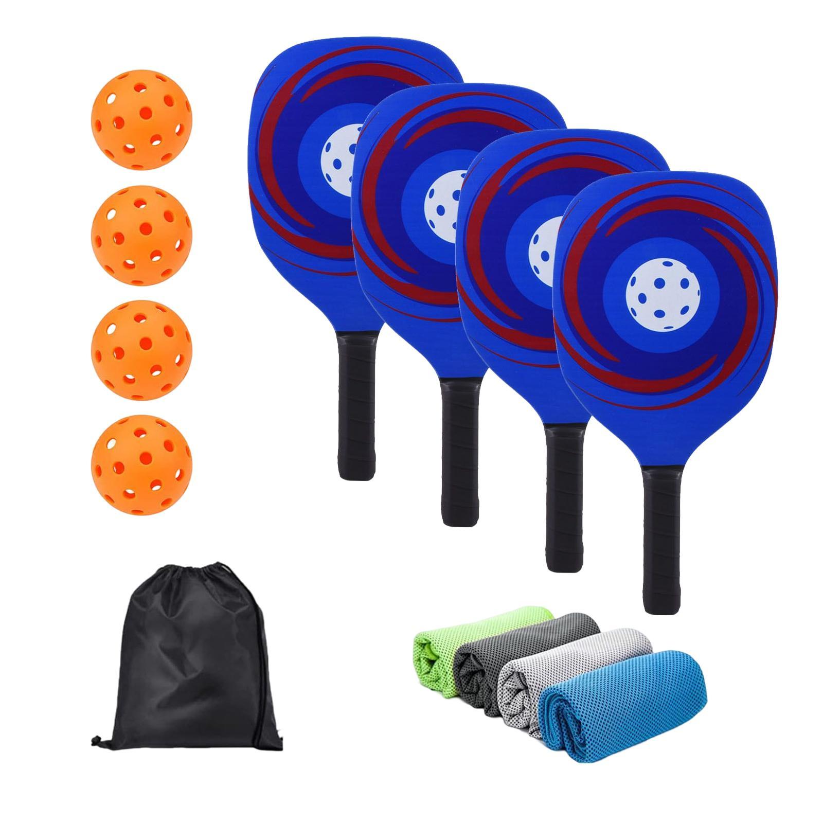 Pickleball Paddles Wood Pickleball Rackets with Bag with Ergonomic Grip
