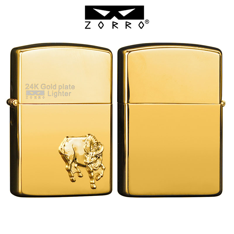 Vỏ Hột Quẹt Bật Lửa Xăng Đá Zorro Z24K Ôp Nổi Họa Tiết 12 Con Giáp Cực Đẹp - Nhiều Hình