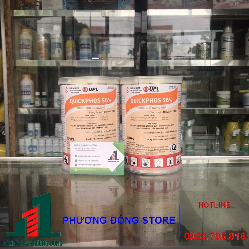 Thuốc xông diệt côn trùng nông sản Quickphos 56%_ 320 viên