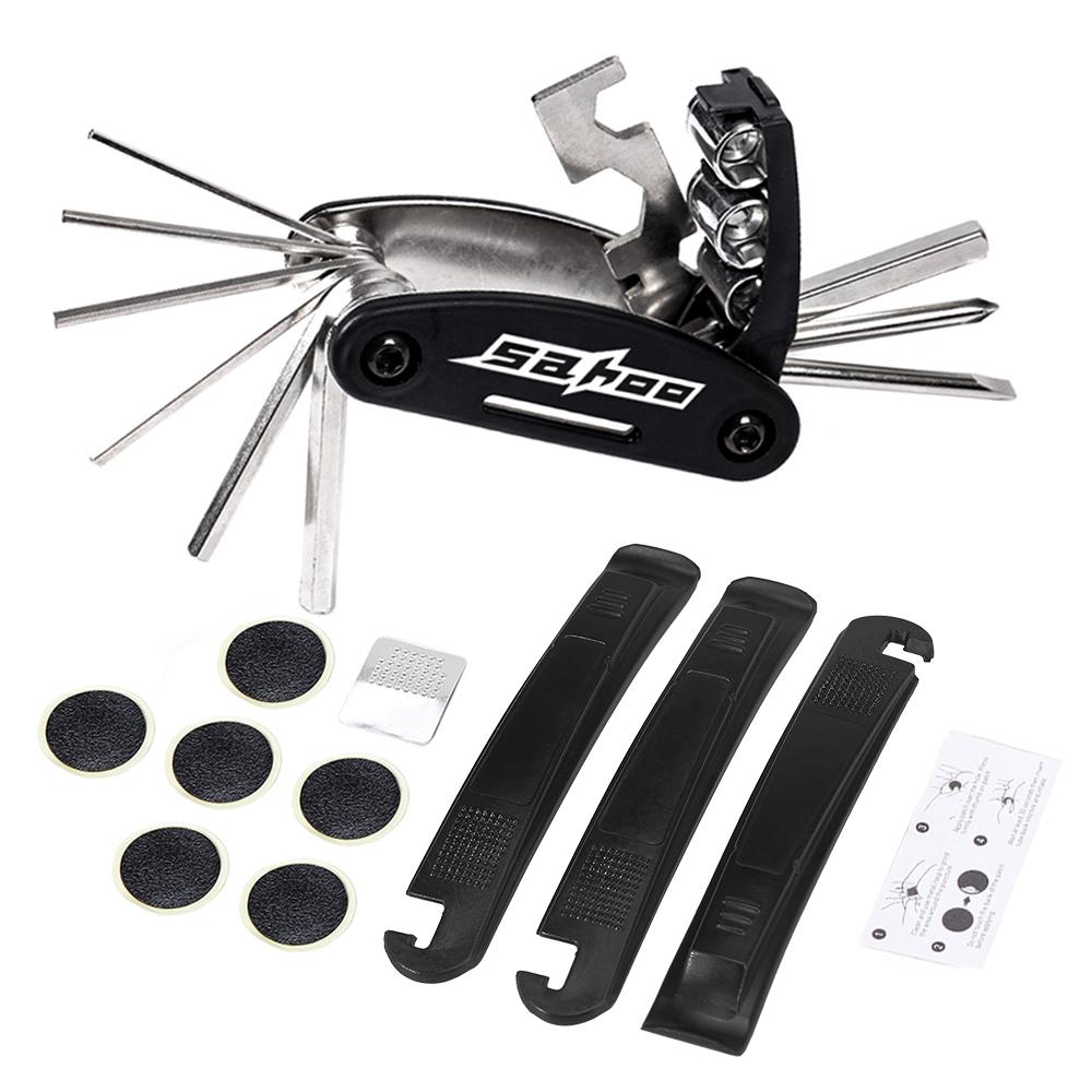 Bộ Dụng Cụ Sửa Chữa Xe Đạp đa năng 14 trong 1 gồm tuí đựng sau Yên Xe Đạp