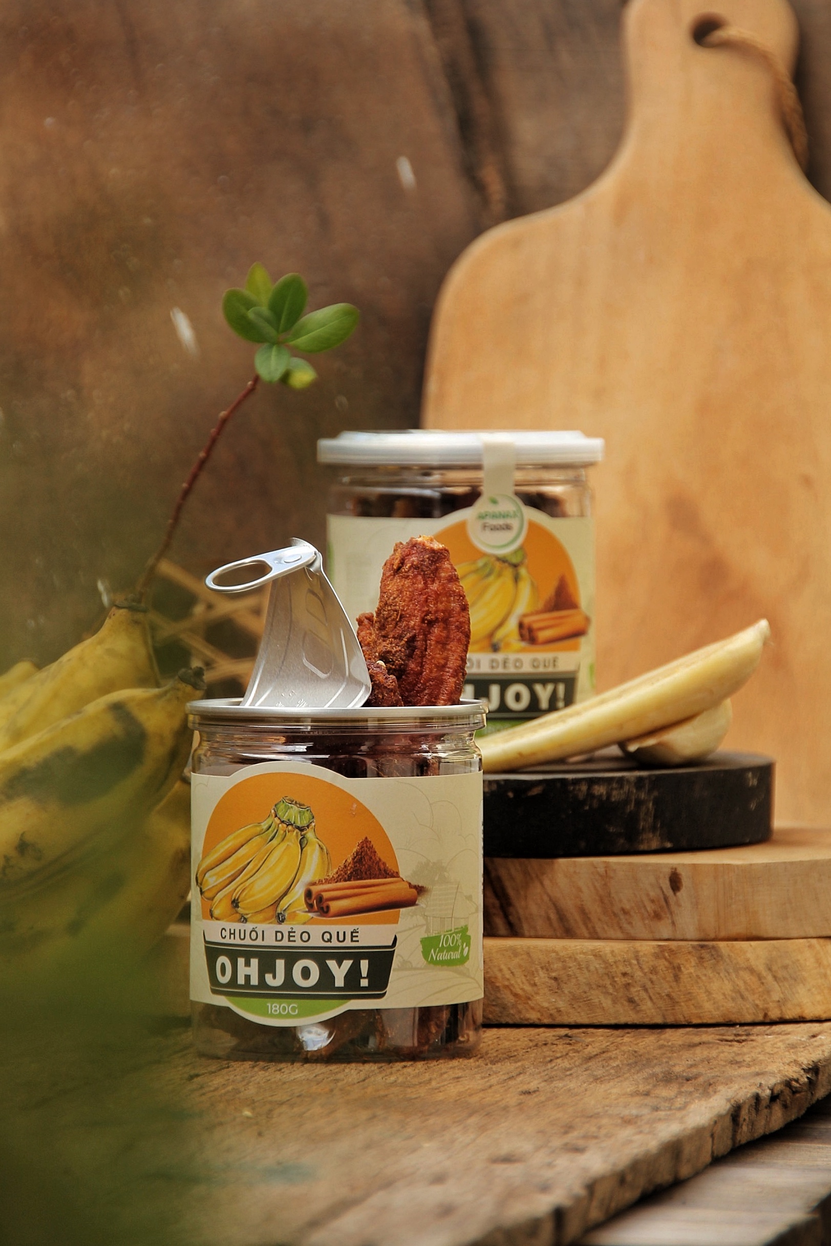 CHUỐI DẺO QUẾ KHÔNG ĐƯỜNG OHJOY