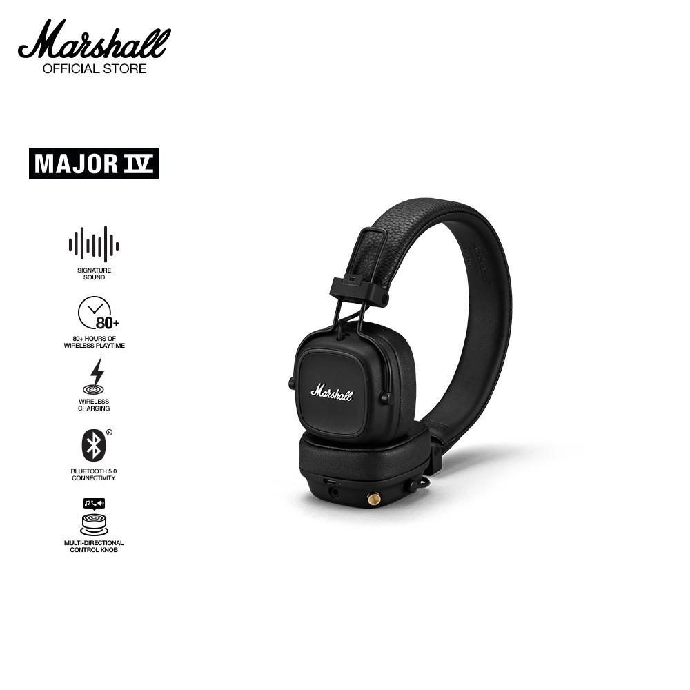 Tai nghe Bluetooth Marshall Major IV - 80 giờ nghe nhạc không dây - Hàng chính hãng