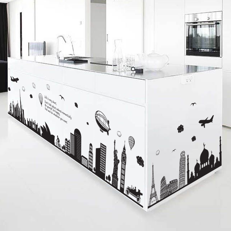 Decal Dán Tường Hình World | Decal Dán Tường Trang Trí Phòng Ngủ Cho Bé