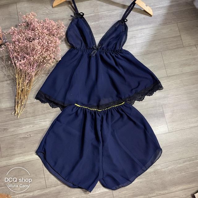 SET BỘ MẶC NGỦ vải voan siêu sexy size dưới 58kg hình thiệt, chọn ngẫu nhiên