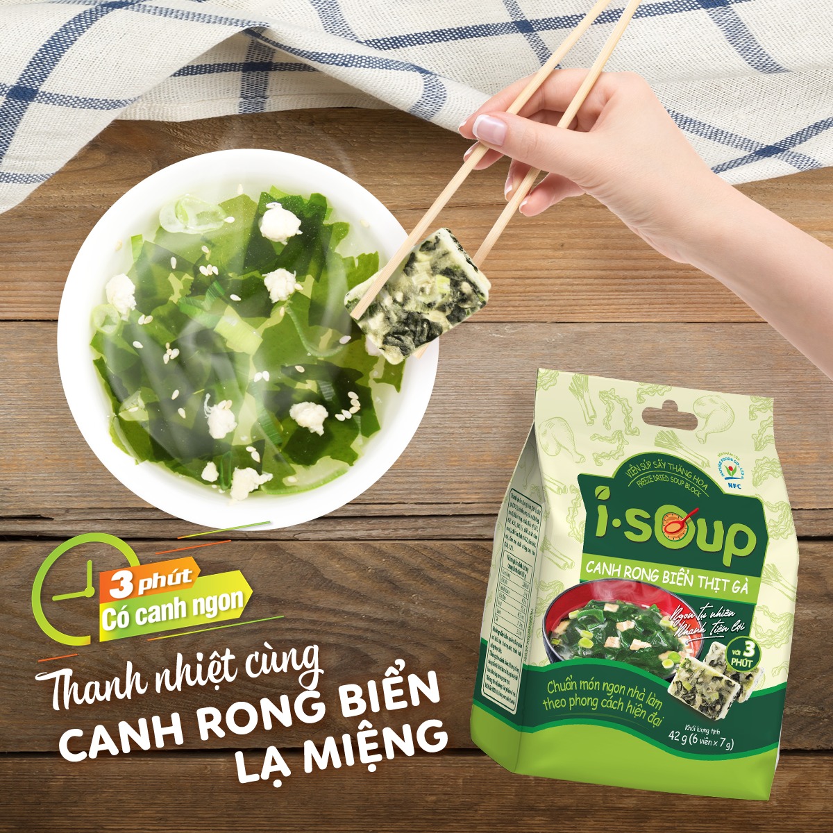 Combo Best Seller 3 Túi Canh I-Soup Mặn