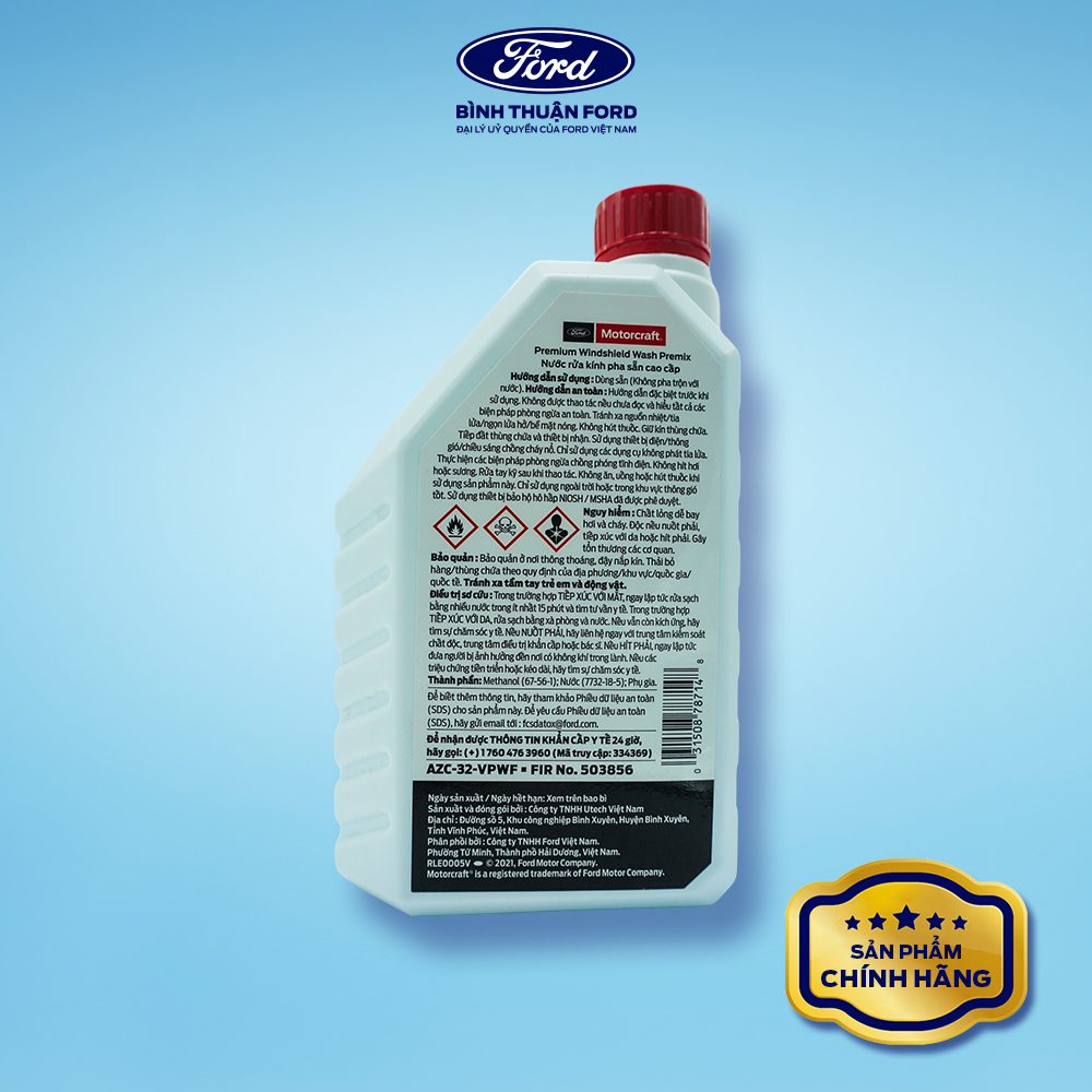 Dung Dịch Làm Sạch Buồng Đốt &amp; Kim Phun - Hãng Ford Motorcraft 250ml – Chính Hãng, Tăng Hiệu Suất Động Cơ, Giảm Nhiên Liệu