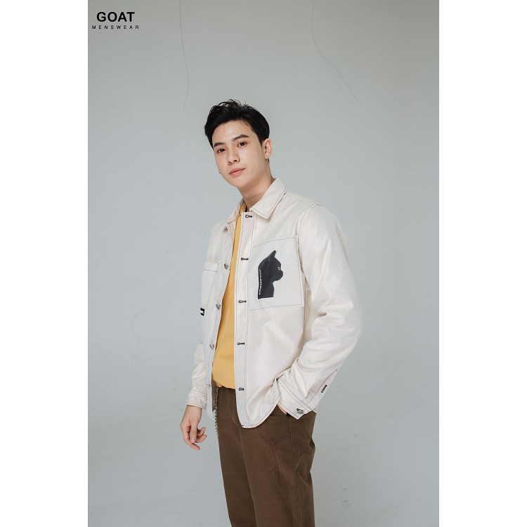 Áo Sơ Mi Khoác Nam Kaki Phối Túi Thời Trang Thanh Lịch GOAT MENSWEAR