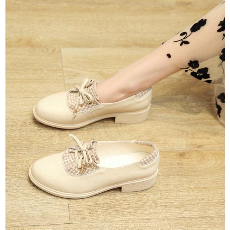 GIÀY ĐỐC SIÊU YÊU CHẤT DA PHỐI KARO GÓT 3cm
