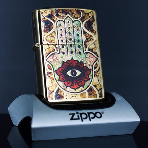 Bật Lửa Zippo 254b Fuzion Hamsa Hand