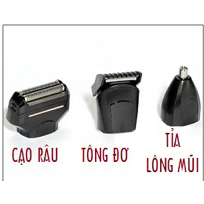 Tông Đơ Cạo Râu, Cắt Tóc, Tỉa Lông Mũi 3 Trong 1 KM-1407
