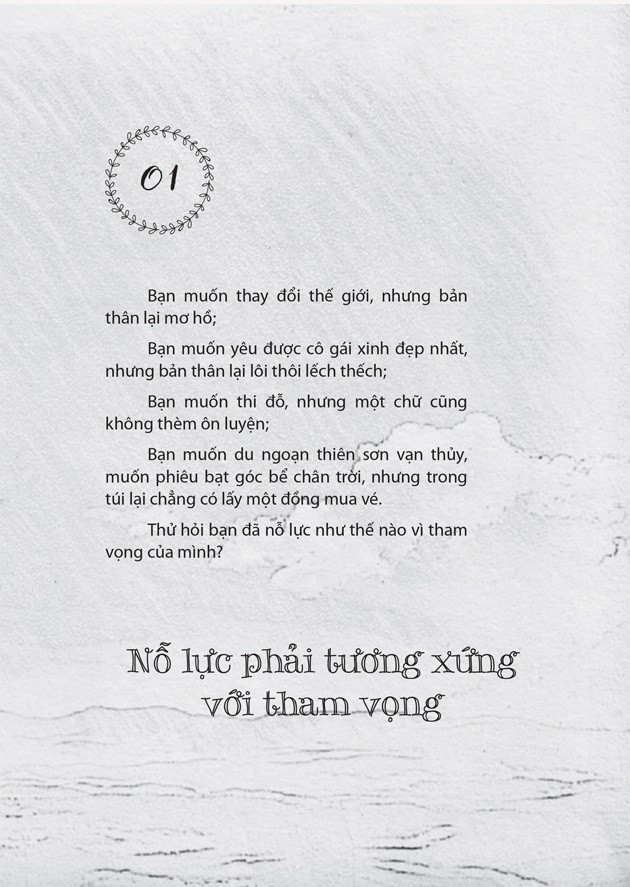 Sách:Không nỗ lực đừng tham vọng+Vươn lên hoặc bị đánh bại+Đại học không lạc hướng