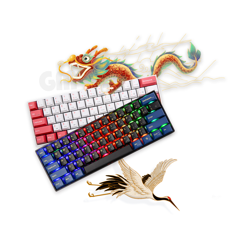Bàn phím cơ không dây newmen GM610-Pro - Hàng Chính Hãng