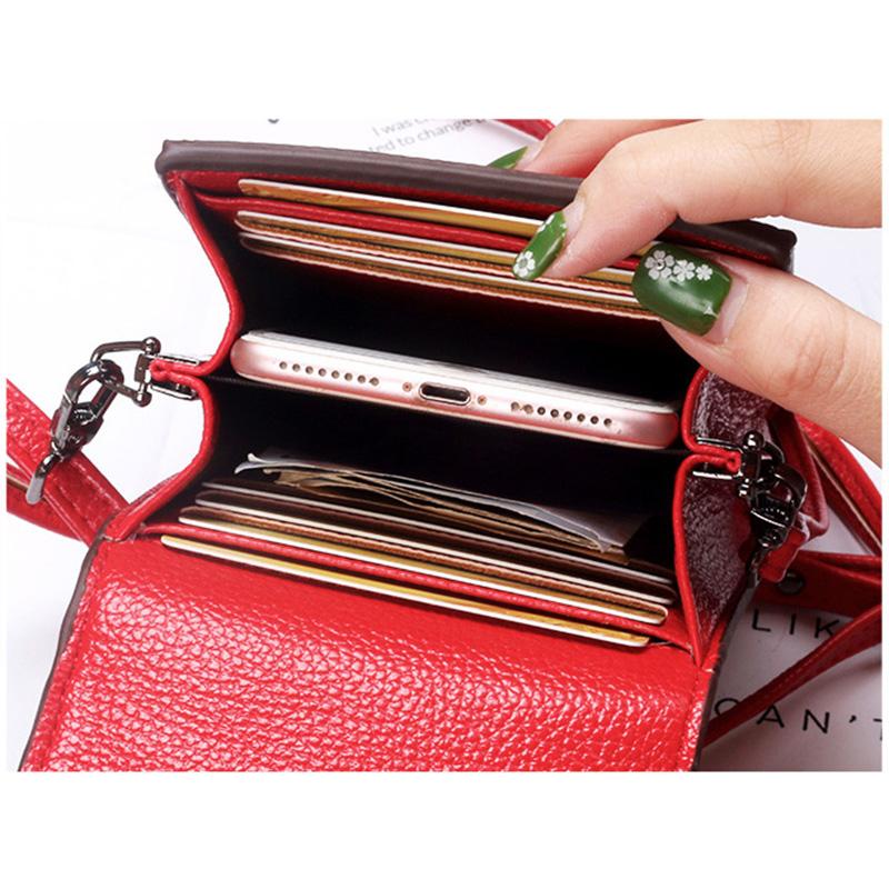 Cao Cấp Mini Đeo Vai Cho Nữ Túi Đựng Điện Thoại Thời Trang Nắp Túi Đeo Chéo Có Tay Cầm Cho Bé Gái Hai-Săn Chắc Tay