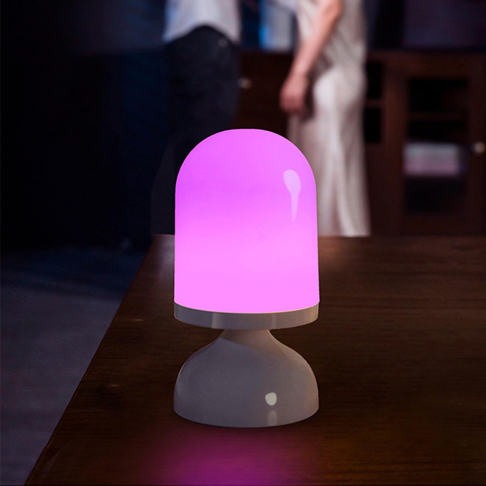 LED Night Light Voice Control Lamp USB Rechargeable Timer for Home