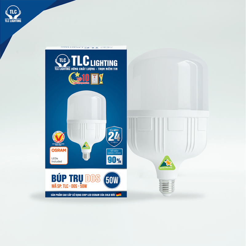 Đèn LED búp trụ DOS 50W - Hàng chính hãng