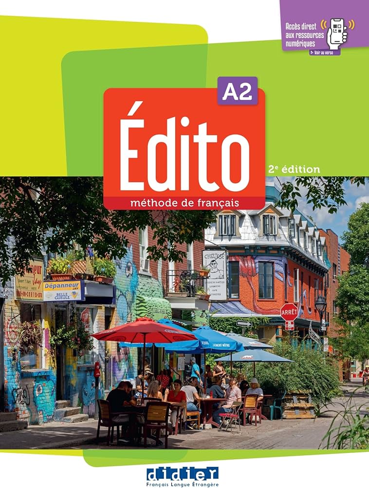 Sách học tiếng Pháp EDITO A2 - EDITION 2022-2024 - LIVRE + DIDIERFLE.APP