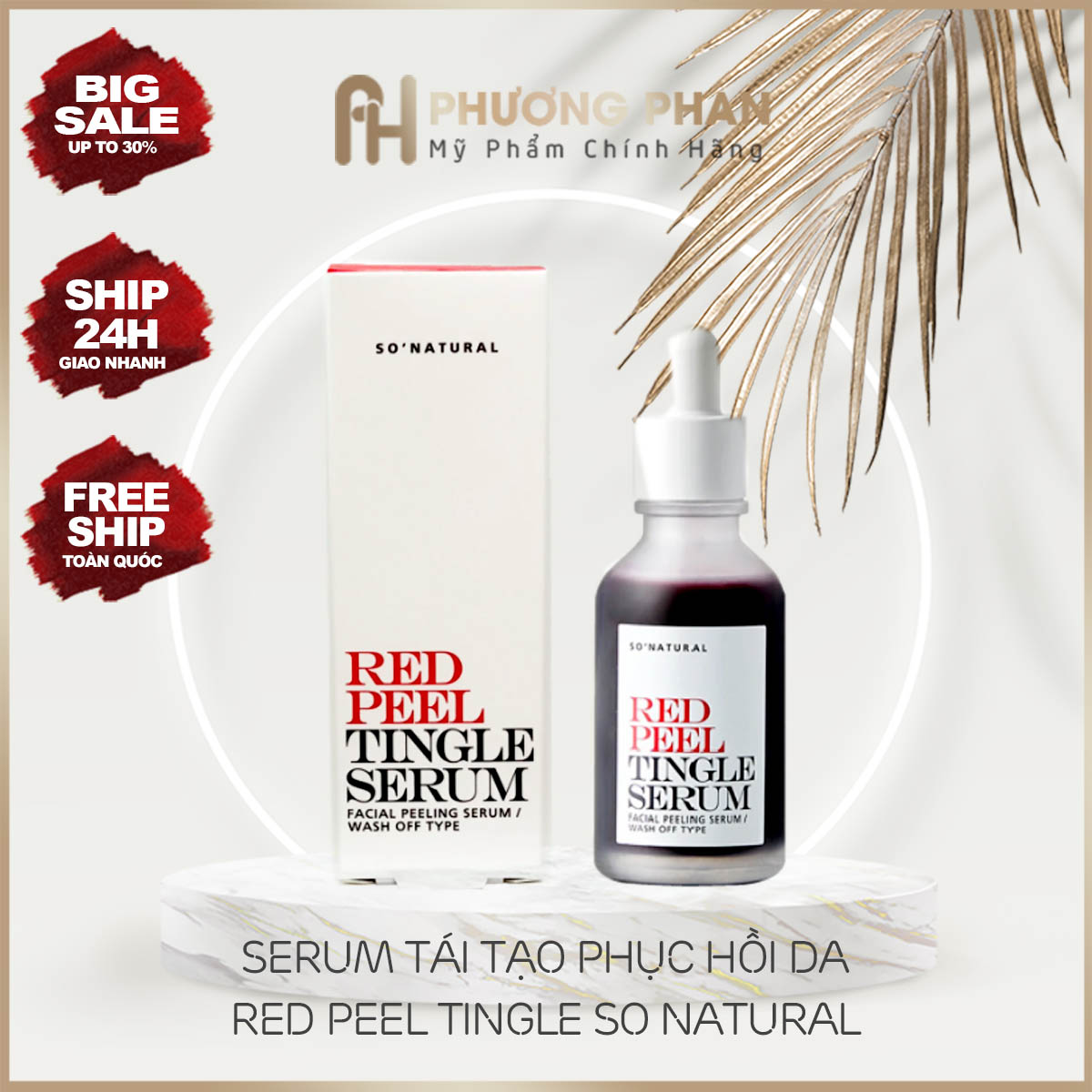 Tinh Chất Tái Tạo Da SoNatural Red Peel Tingle Serum 35ml