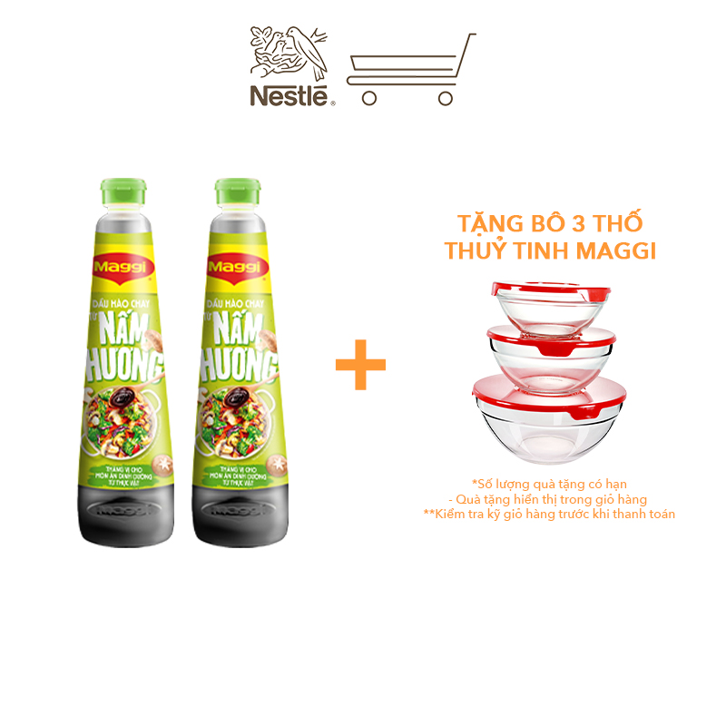 Combo 2 chai Dầu hào MAGGI Nấm Hương 820g