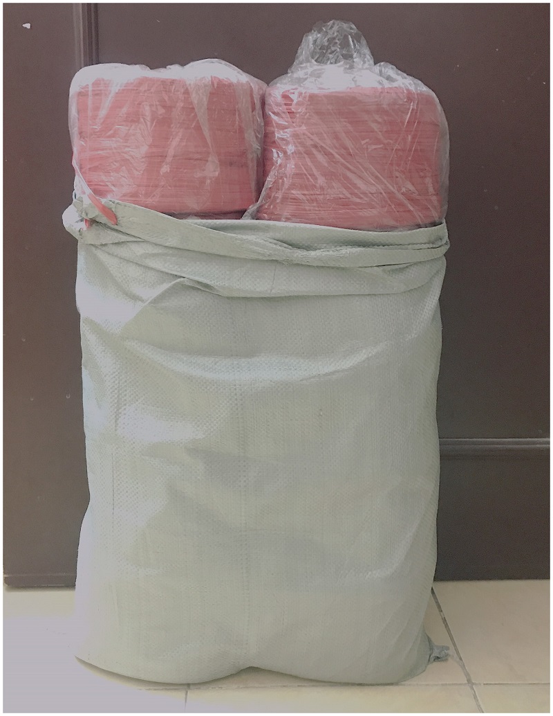 1 Cuộn Dây Nilong Buộc Hàng Màu Đỏ
